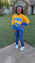 Load image into Gallery viewer, Blue &amp; Gold Down Syndrome Love Sweatshirt
