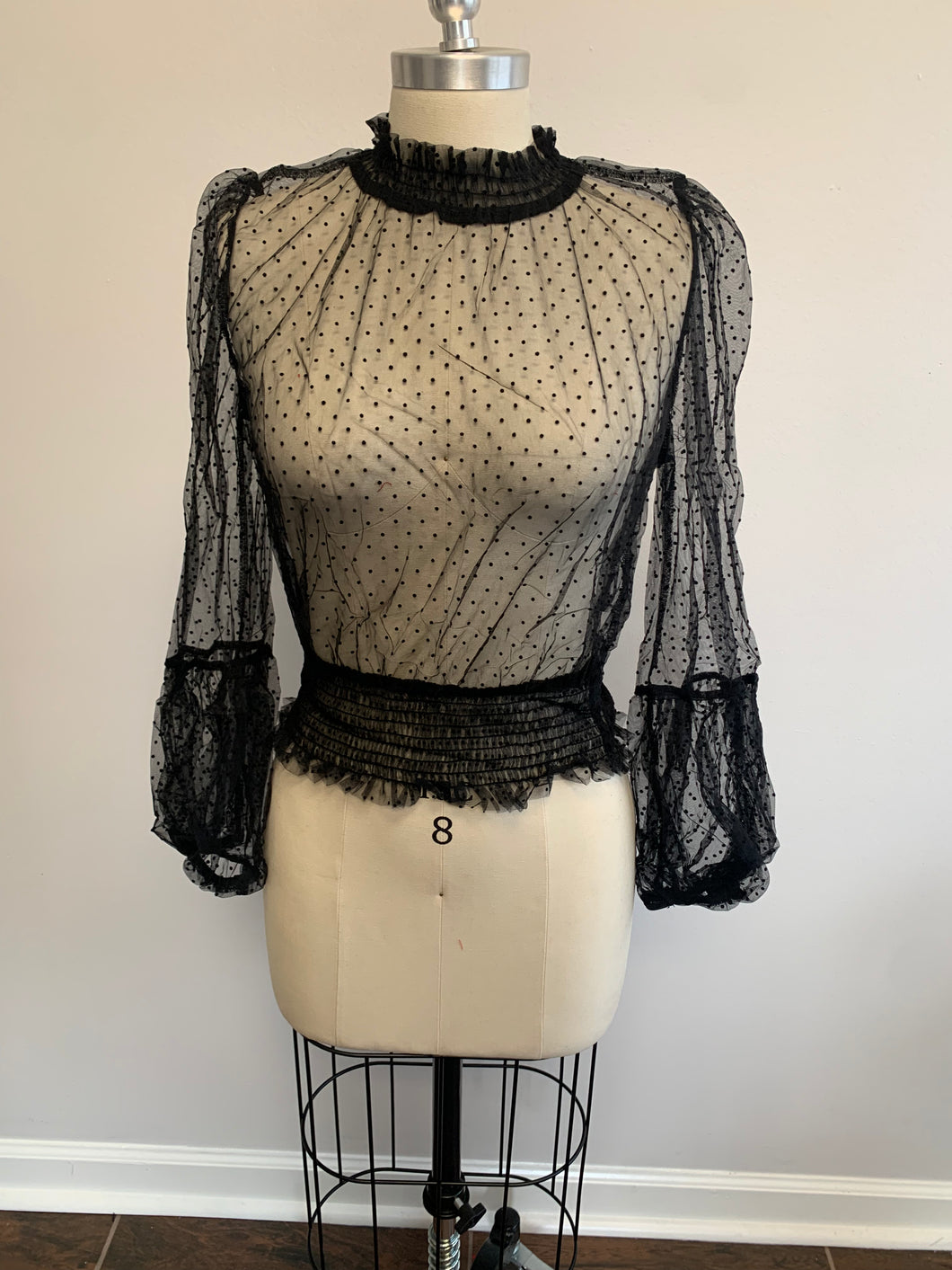 Black Sheer Top (Long Sleeve)