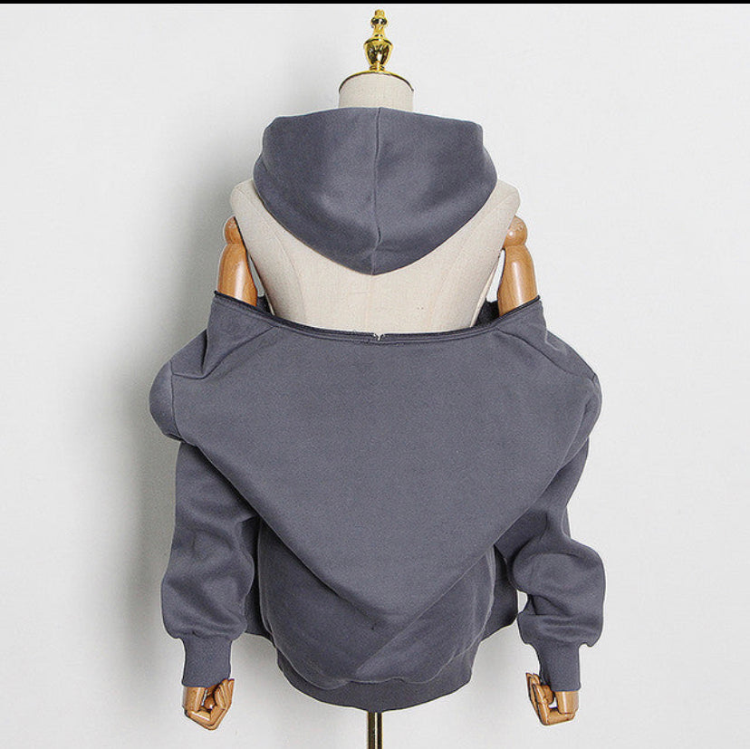 Off the Shoulder Hoodie
